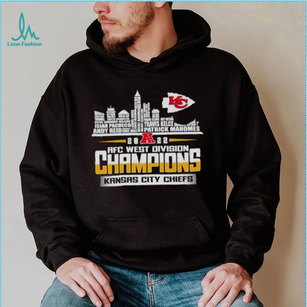 2022 AFC West Division Champions Kansas City Chiefs Skyline Shirt - Limotees