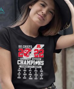 Kansas City Chiefs Go Chiefs 2022 AFC West Division Champions T Shirt
