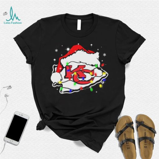 Kansas City Chiefs Santa Hat Christmas Light Shirt