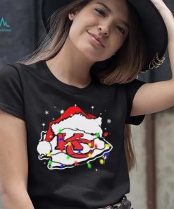 Kansas City Chiefs Santa Hat Christmas Light Shirt