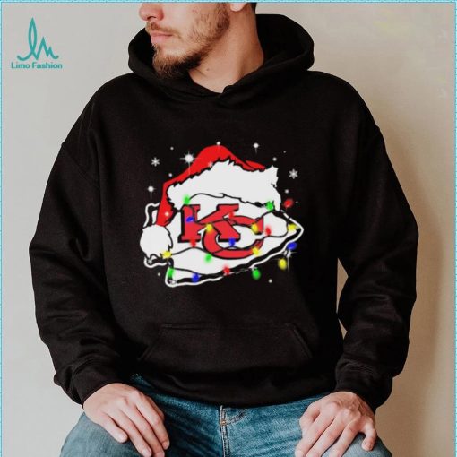 Kansas City Chiefs Santa Hat Christmas Light Shirt