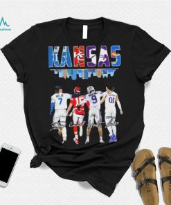 Kansas Sports Witt Jr Mahomes Martinez And Jalen Wilson Signatures Shirt