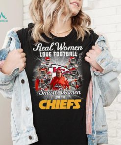 Kansas city Chiefs real women love Football smart women love the Kansas city Chiefs team 2022 signatures t shirt