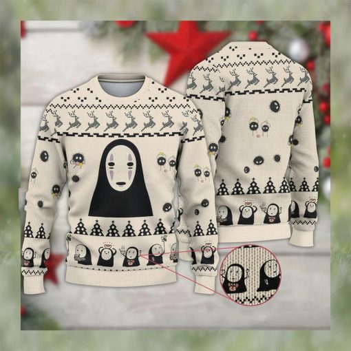 Kaonashi No Face So Cute Christmas Ugly Sweater