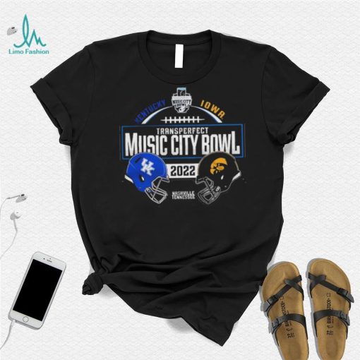 Kentucky Wildcats Vs Iowa Hawkeyes 2022 Transperfect Music City Bowl Match up Shirt