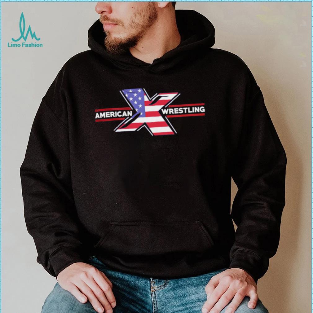Kevin Kelly American Wrestling American flag logo shirt Kevin Kelly American Wrestling American flag logo shirt