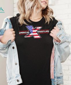 Kevin Kelly American Wrestling American flag logo shirt