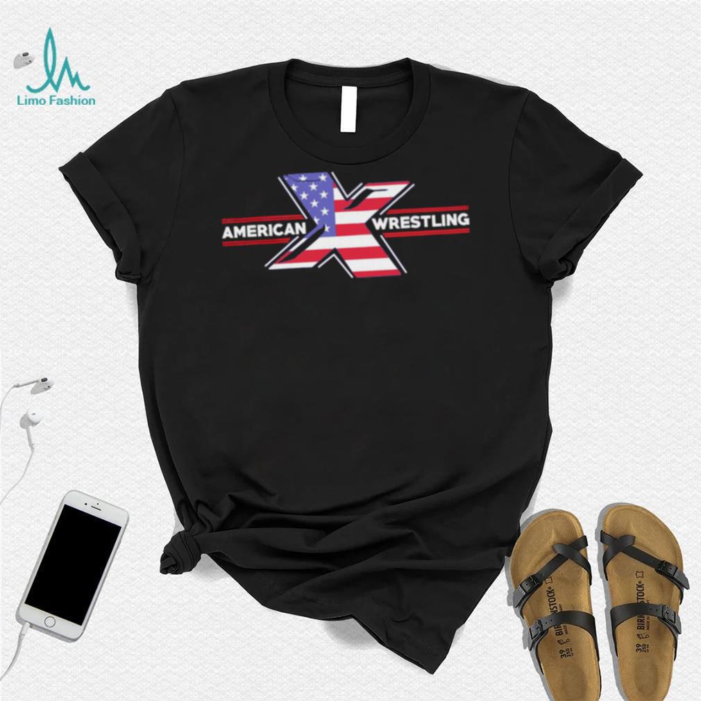 Kevin Kelly American Wrestling American flag logo shirt Kevin Kelly American Wrestling American flag logo shirt