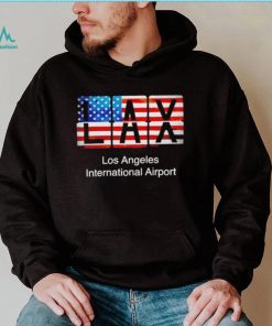 LAX Los Angeles International Airport American flag shirt