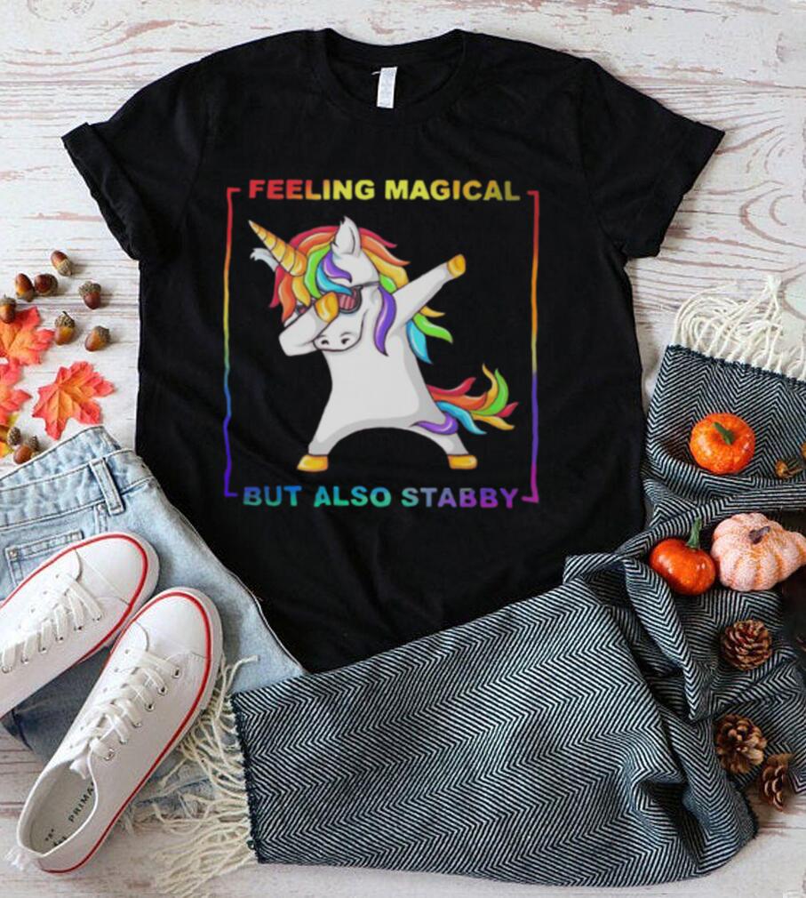 LGBT Unicorn Dabbing Feeling Magical But Also Stabby Shirt LGBT Unicorn Dabbing Feeling Magical But Also Stabby Shirt
