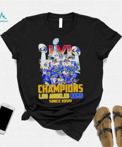 LVI Super Bowl Champions Los Angeles Rams since 1999 signatures shirt