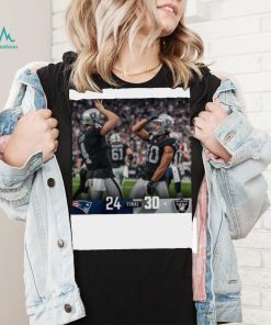 Las Vegas Raiders 30 24 Patriots NFL 2022 matchup final score shirt