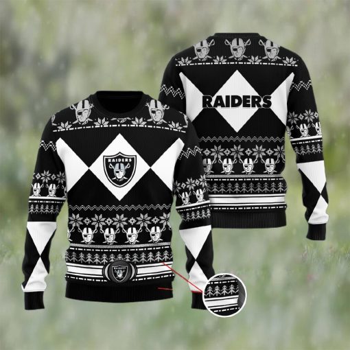 Las Vegas Raiders NFL Black Christmas Sweater