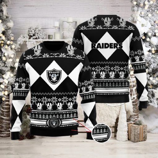 Las Vegas Raiders NFL Black Christmas Sweater
