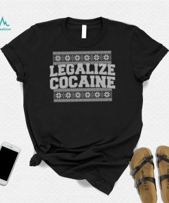 Legalize cocaine tacky Ugly Christmas sweatshirt