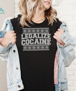 Legalize cocaine tacky Ugly Christmas sweatshirt