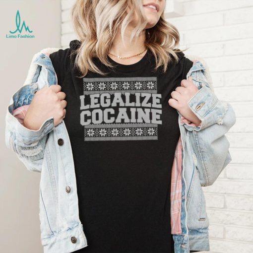 Legalize cocaine tacky Ugly Christmas sweatshirt