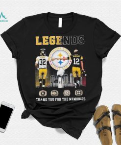 Legends Pittsburgh Steelers Harris And Bradshaw Thank You For The Memories T Shirt