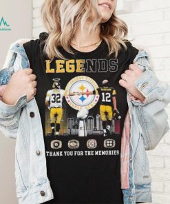 Legends Pittsburgh Steelers Harris And Bradshaw Thank You For The Memories T Shirt