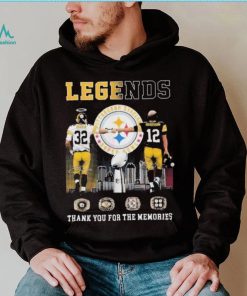 Legends Pittsburgh Steelers Harris And Bradshaw Thank You For The Memories T Shirt