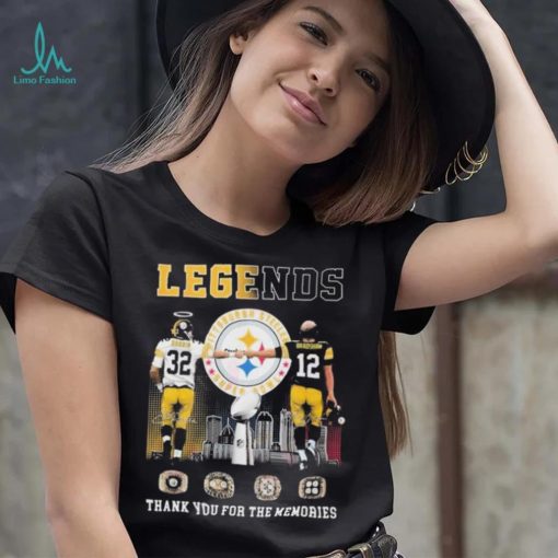 Legends Pittsburgh Steelers Harris And Bradshaw Thank You For The Memories T Shirt