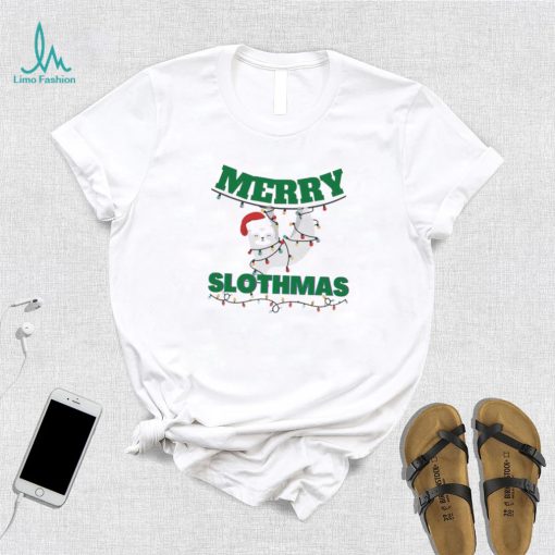 Let’s Celebrate Christmas 2022 Funny Moments Sloth Make Me Up When Is Christmas Merry Shirt