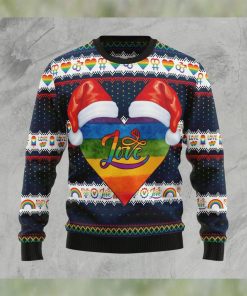 Lgbt Heart Christmas Unisex Crewneck Sweater