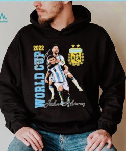 Lionel Messi And Julian Alvarez Celebration Argentina World Cup 2022 Shirt