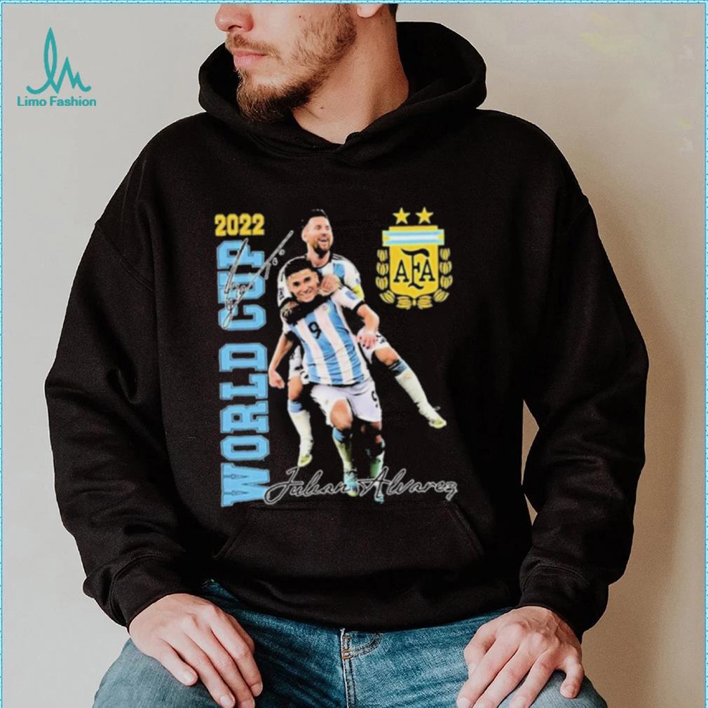 Lionel Messi And Julian Alvarez Celebration Argentina World Cup 2022 Shirt Lionel Messi And Julian Alvarez Celebration Argentina World Cup 2022 Shirt