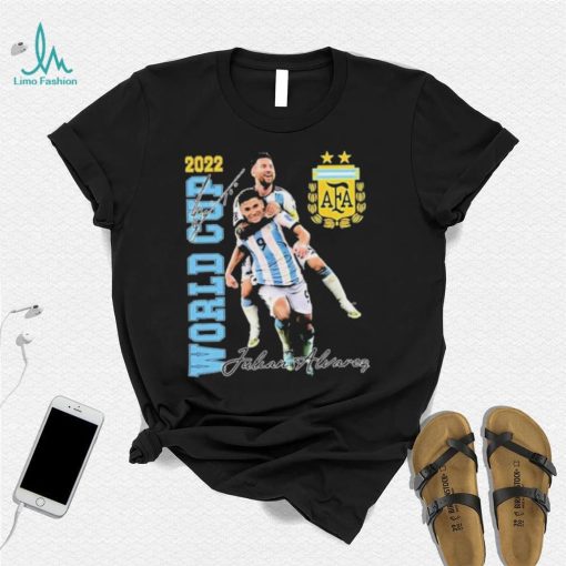 Lionel Messi And Julian Alvarez Celebration Argentina World Cup 2022 Shirt