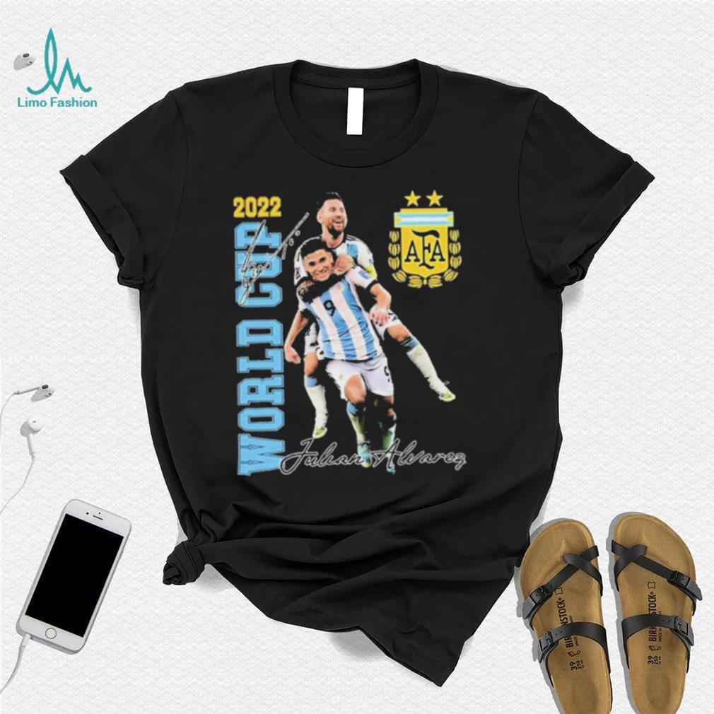 Lionel Messi And Julian Alvarez Celebration Argentina World Cup 2022 Shirt Lionel Messi And Julian Alvarez Celebration Argentina World Cup 2022 Shirt