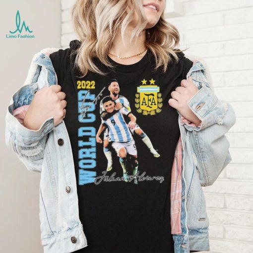 Lionel Messi And Julian Alvarez Celebration Argentina World Cup 2022 Shirt