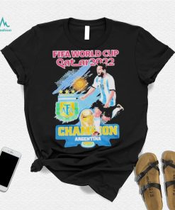 Lionel Messi Argentina Champion 2022 Qatar World Cup Shirt