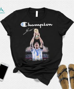 Lionel Messi Argentina Champion FIFA World Cup 2022 Signature T shirt