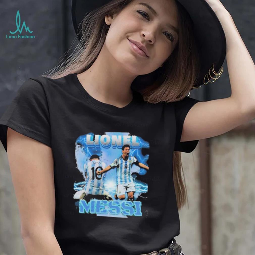 Lionel Messi Argentina Vintage Bootleg Style T shirt - Limotees