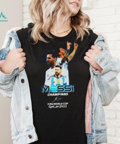 Lionel Messi Champions Fifa World Cup Qatar 2022 Signature Shirt