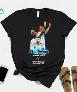 Lionel Messi Champions Fifa World Cup Qatar 2022 Signature Shirt