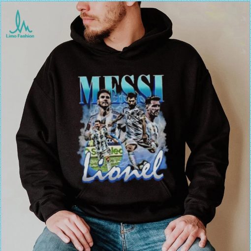 Lionel Messi Vintage Bootleg Champions World Cup 2022 Football Shirt
