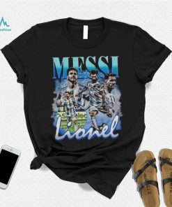 Lionel Messi Vintage Bootleg Champions World Cup 2022 Football Shirt