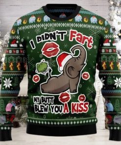 Little Elephant Didn_t Fart My Butt Blew You A Kiss 3D Sweater