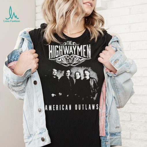 Live The Highwaymen American Outlaws Band Vintage Shirt