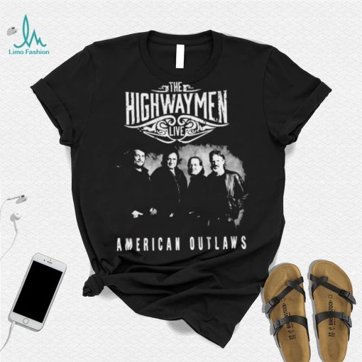 Live The Highwaymen American Outlaws Band Vintage Shirt