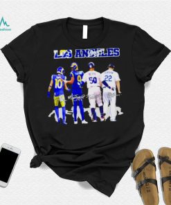 Los angles rams and los angeles Dodgers kupp stafford betts and kershaw signatures T shirt