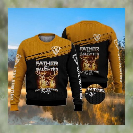 Love Hunting Father And Daughter Hunting Partners Ugly Christmas Sweater