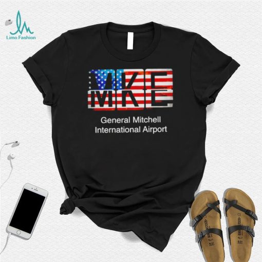 MKE General Mitchell International Airport American flag shirt