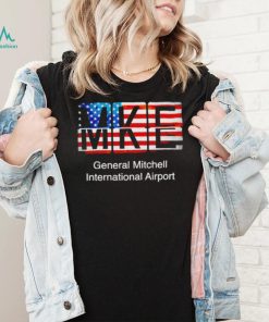 MKE General Mitchell International Airport American flag shirt