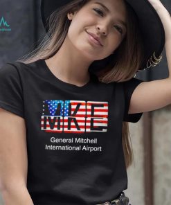 MKE General Mitchell International Airport American flag shirt