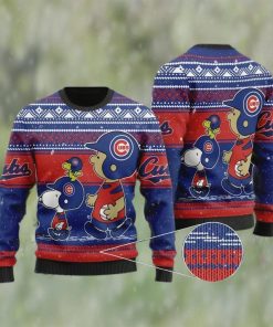 MLB Chicago Cubs Snoopy And Charlie Brown Ugly Christmas Sweater