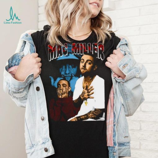 Mac Miller College Design Singer 90s shirt