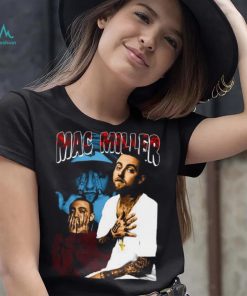 Mac Miller College Design Singer 90s shirt